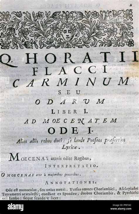 horatius flaccus odes poem